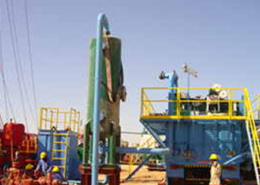 Degassers with complete piping